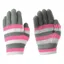 Hy Equestrian Magic Striped Gloves - Pink/Grey