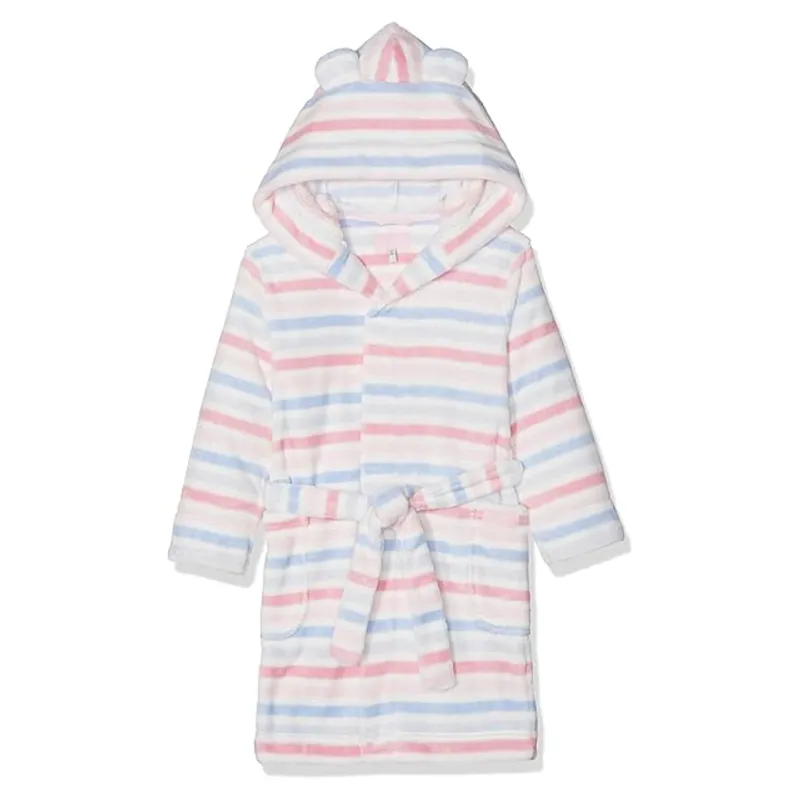 Joules Kids Teddy Dressing Gown - Multi Stripe