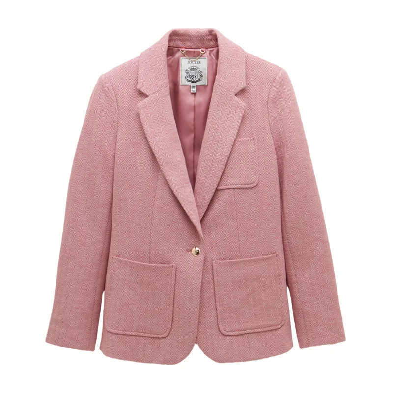 Joules Ladies Albury Cotton Blazer - Pink
