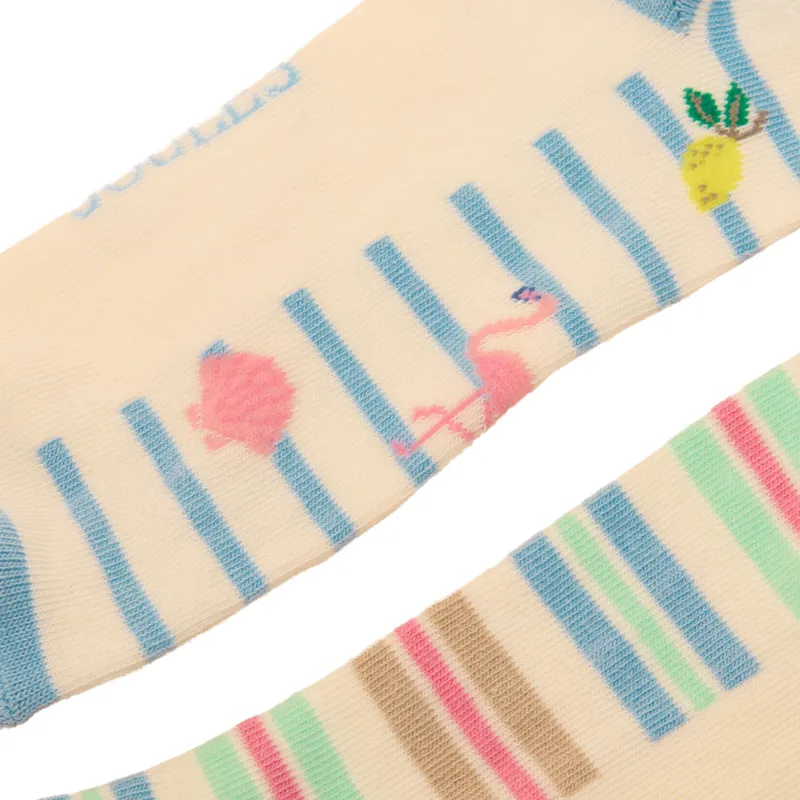 Joules Ladies Everyday 2 Pack Socks - Summer Icons-1