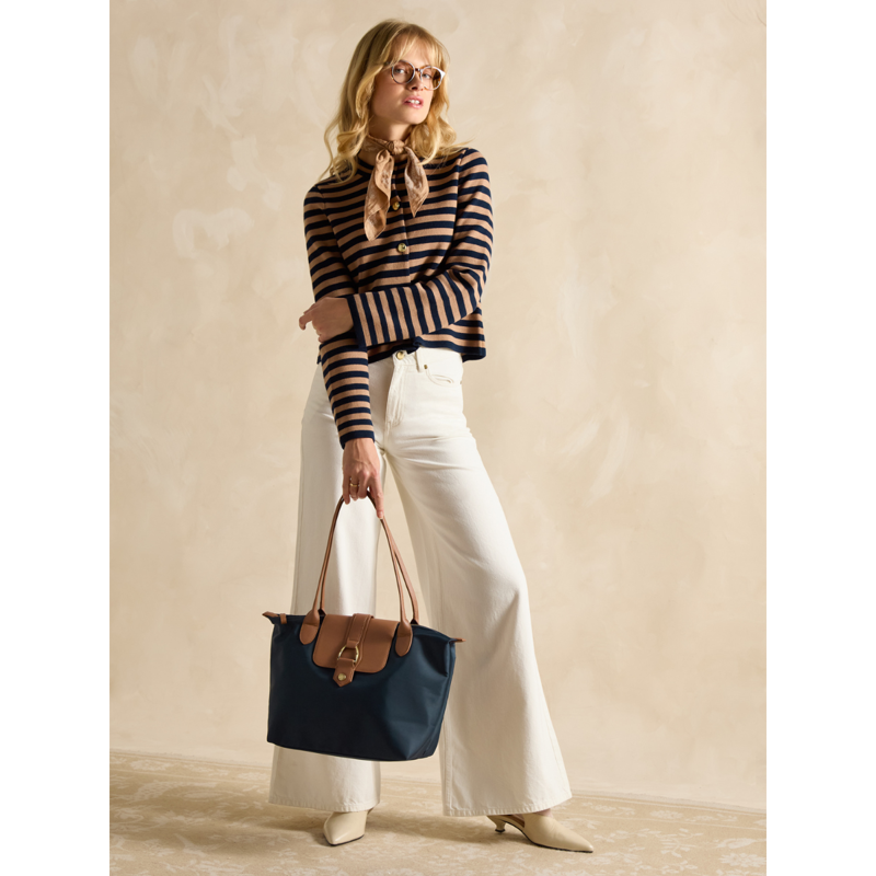 Joules Edie Nylon Shopper Bag - Navy-5