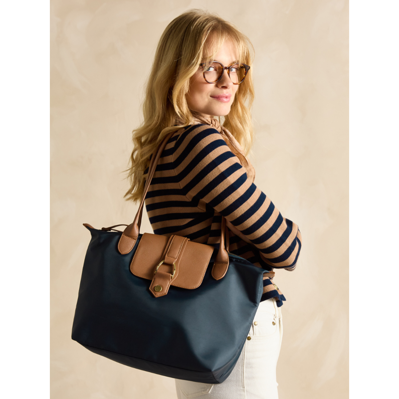 Joules Edie Nylon Shopper Bag - Navy-4