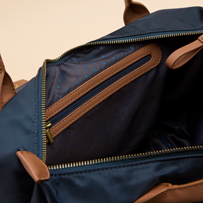 Joules Edie Nylon Shopper Bag - Navy-3