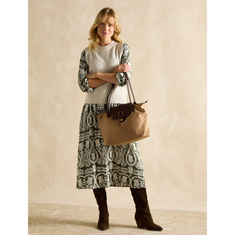 Joules Edie Nylon Shopper Bag - Neutral-5