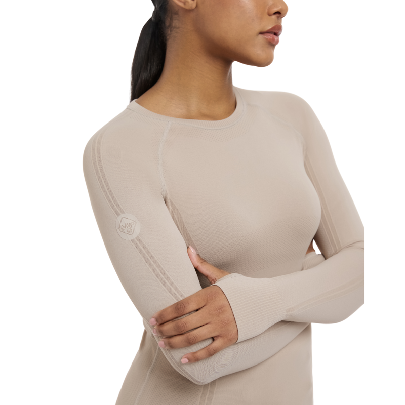 LeMieux Britney Seamless Long Sleeve Top - Almond-3