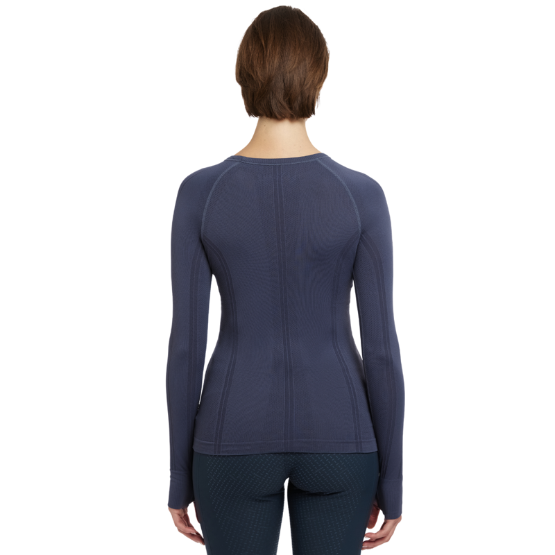 LeMieux Britney Seamless Long Sleeve Top - Dusk Blue-1