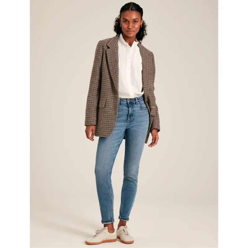 Joules Ladies Skinny Jeans - Mid Blue Denim-2