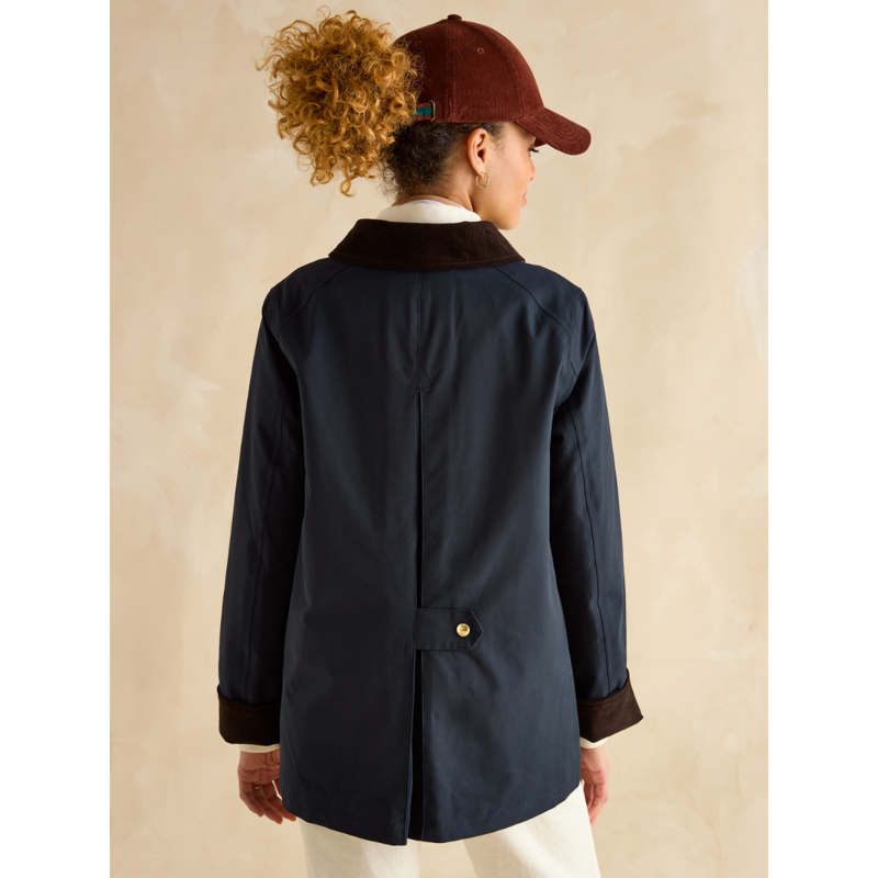 Joules Ladies Katherine Waterproof Heritage Coat - Navy-2