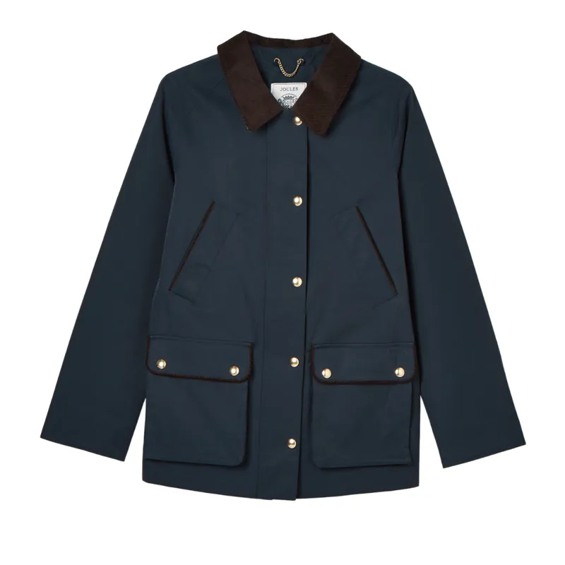 Joules Ladies Katherine Waterproof Heritage Coat - Navy