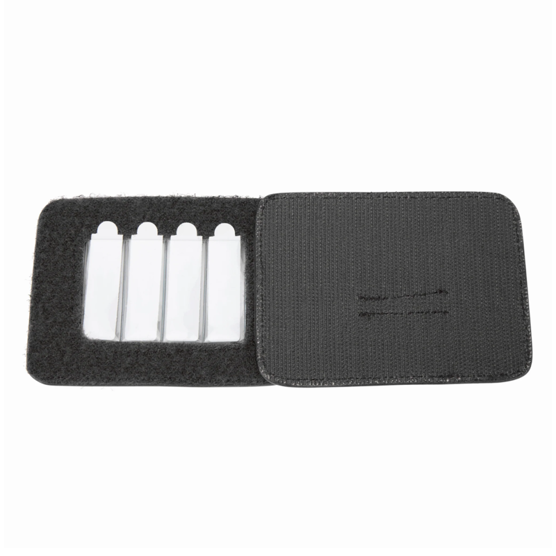 Shires Velociti Saddlecloth 4 Number Holder - Black-2