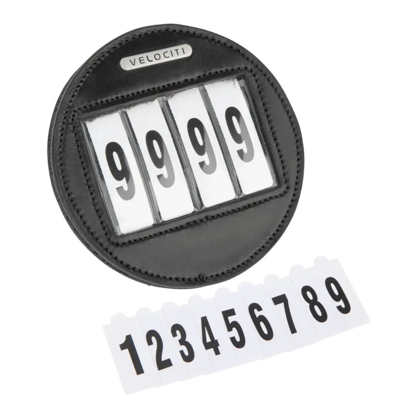 Shires Velociti Round 4 Number Holder - Black