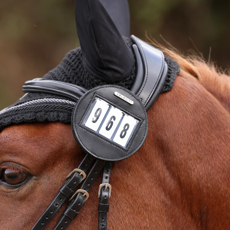 Shires Velociti Round 4 Number Holder - Black-4