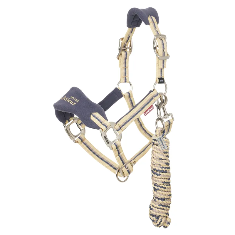 LeMieux Mini Vogue Headcollar And Leadrope - Dusk Blue