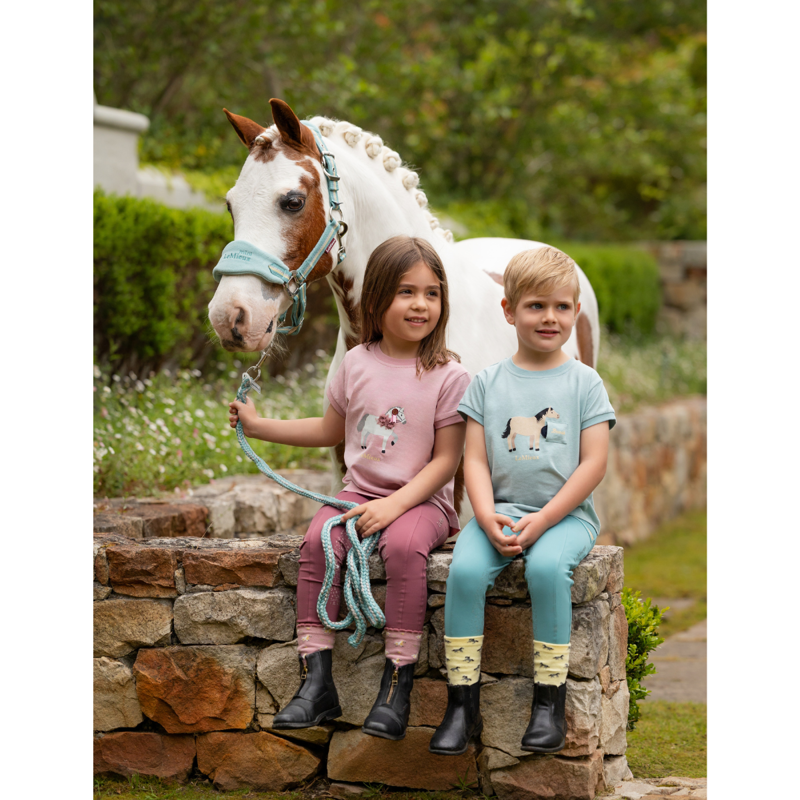 LeMieux Mini Vogue Headcollar And Leadrope - Aqua-2