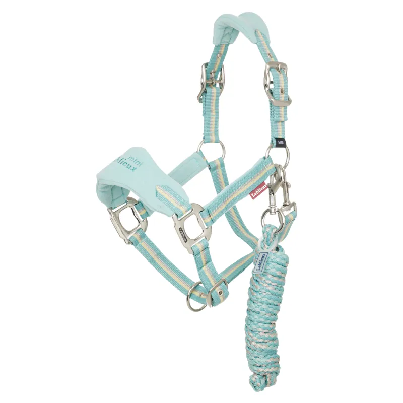 LeMieux Mini Vogue Headcollar And Leadrope - Aqua
