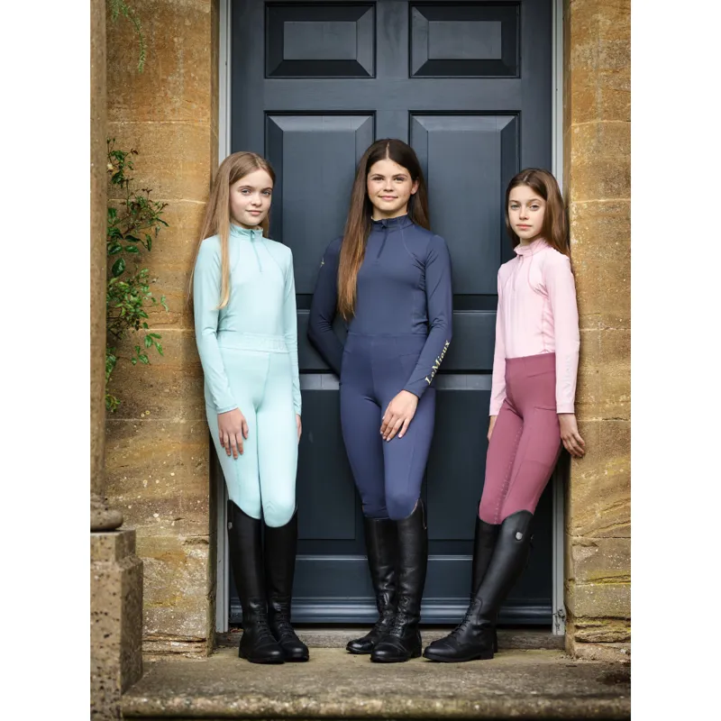 LeMieux Young Rider Base Layer - Aqua-5