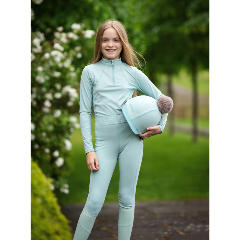 LeMieux Young Rider Base Layer - Aqua-4
