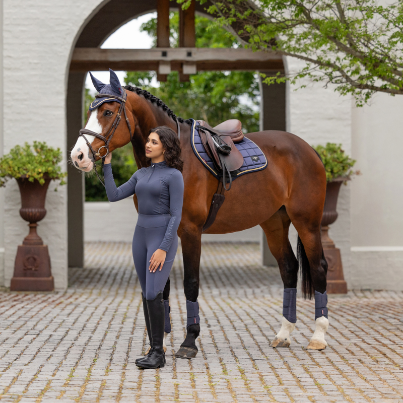 LeMieux Loire Fly Hood - Dusk Blue-4