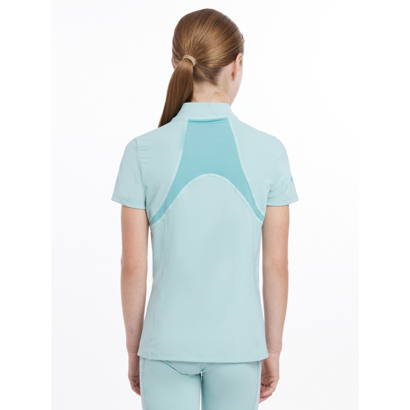 LeMieux Young Rider Short Sleeve Mia Mesh Base Layer - Aqua-1
