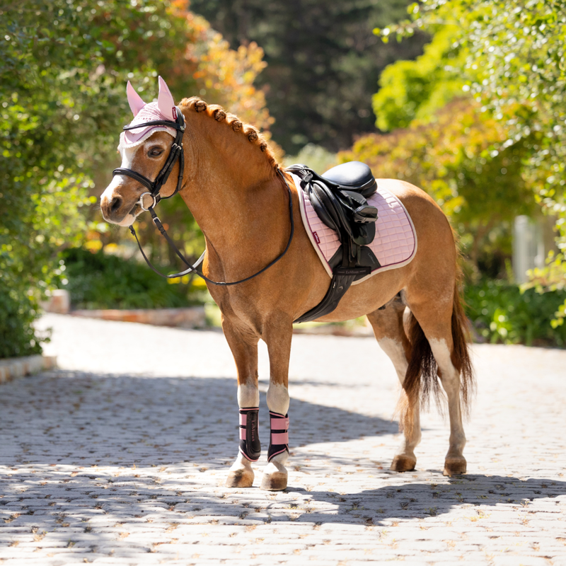 LeMieux Mini Suede Close Contact Square - Blossom-3