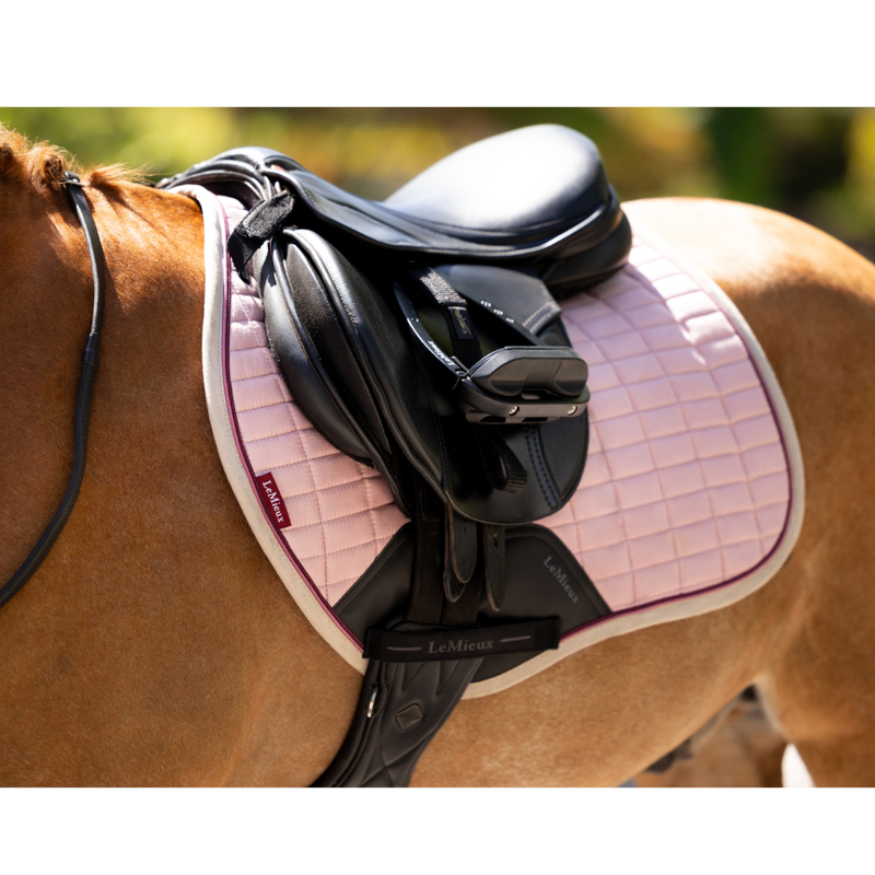 LeMieux Mini Suede Close Contact Square - Blossom-1