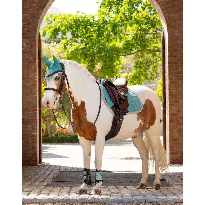 LeMieux Mini Suede Close Contact Square - Lagoon-2