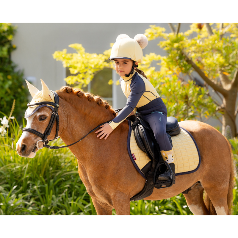 LeMieux Mini Suede Close Contact Square - Mimosa-4