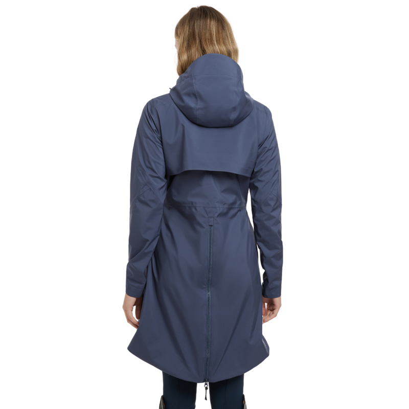 LeMieux Ladies Grace Long Rain Jacket - Dusk Blue-1