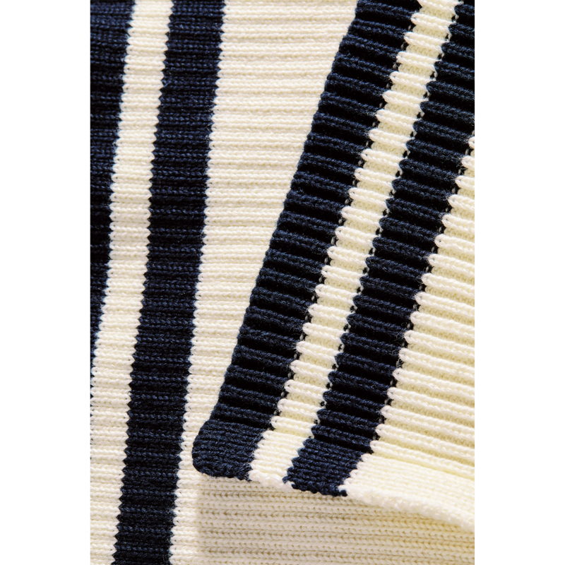 Holland Cooper Antonia Crew Neck Knit - Natural Stripe-7