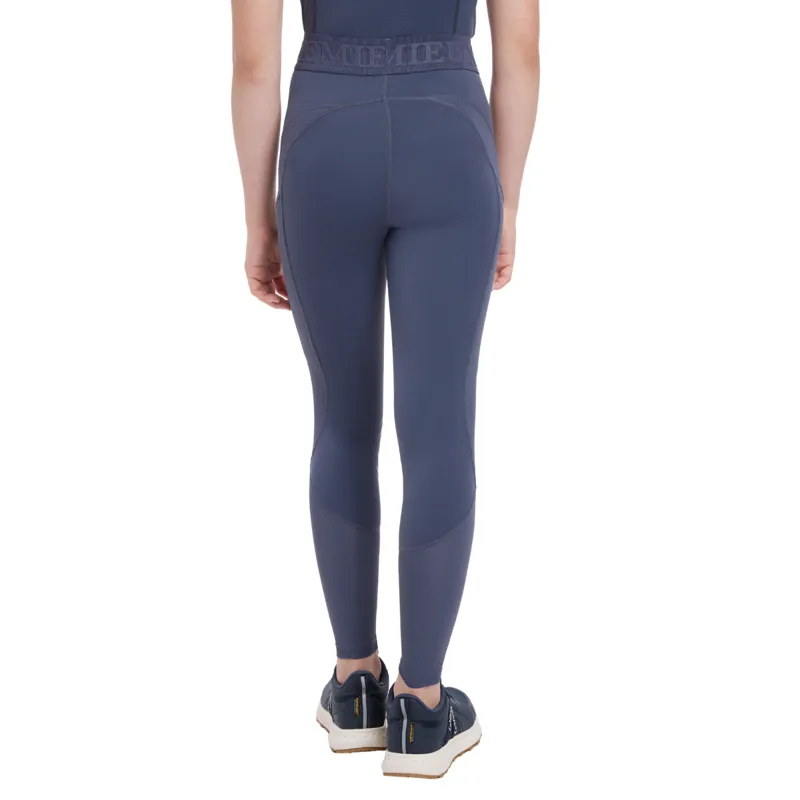 LeMieux Young Rider Lizzie Mesh Legging - Dusk Blue-1