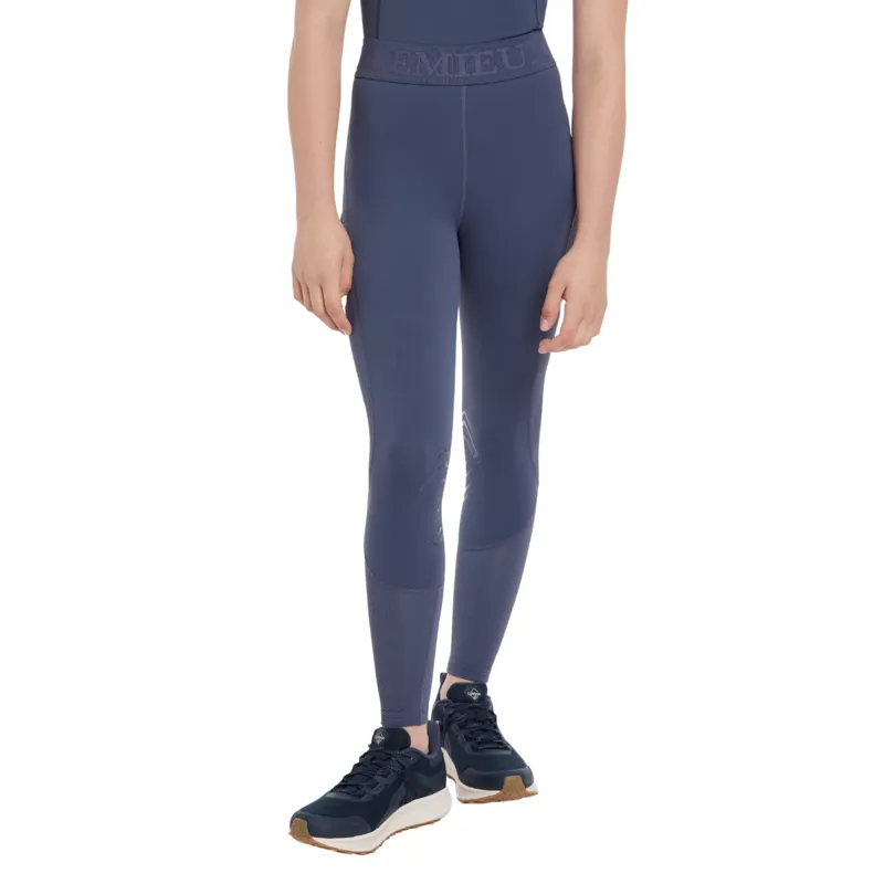 LeMieux Young Rider Lizzie Mesh Legging - Dusk Blue