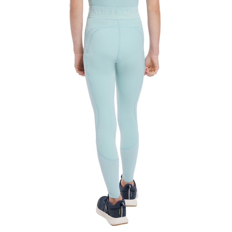 LeMieux Young Rider Lizzie Mesh Legging - Aqua-1