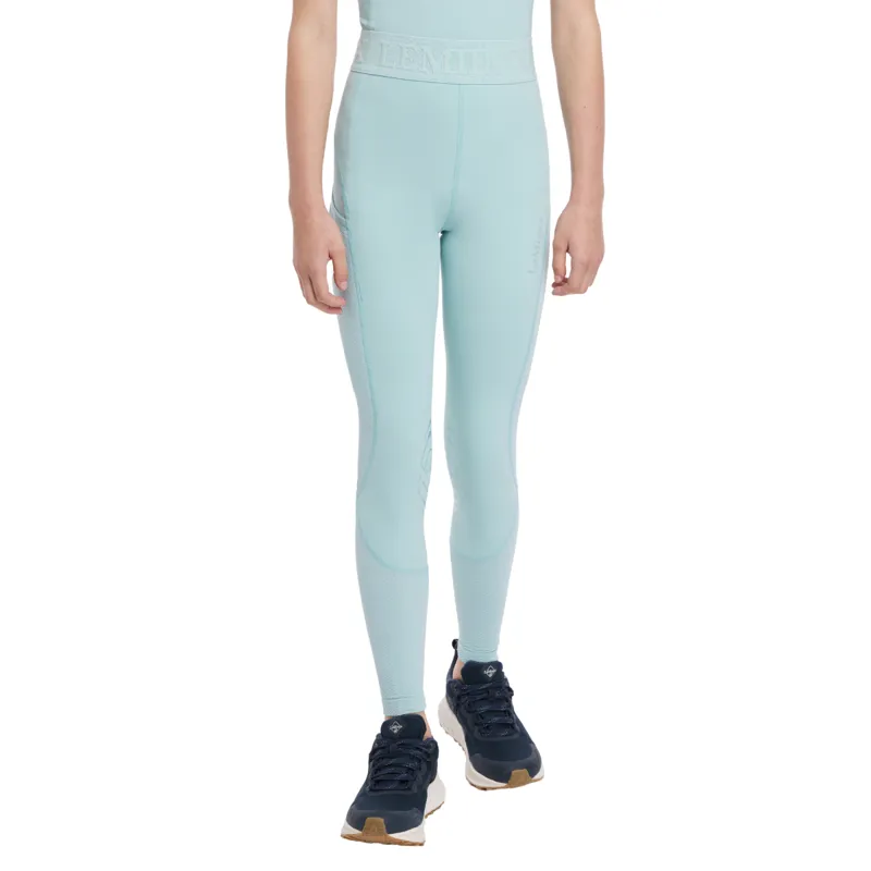 LeMieux Young Rider Lizzie Mesh Legging - Aqua