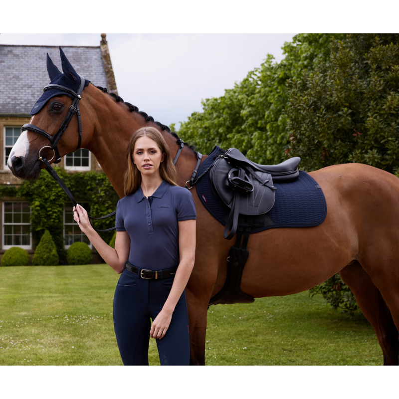 LeMieux Classique Polo Shirt - Dusk Blue-5