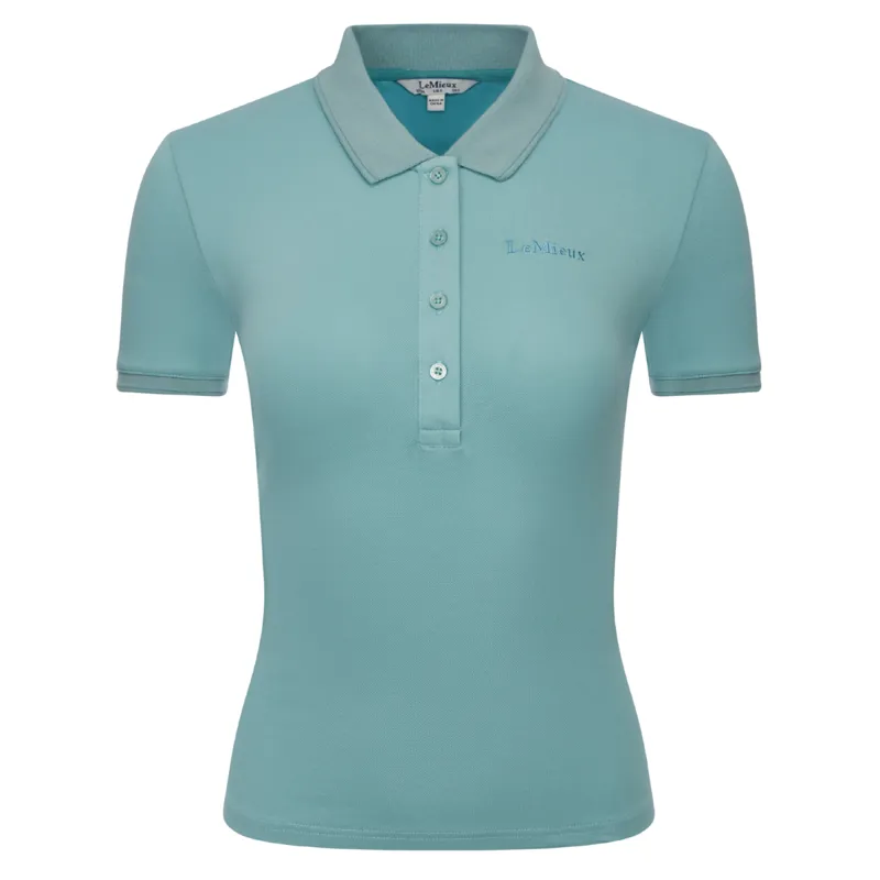 LeMieux Classique Polo Shirt - Aqua-3