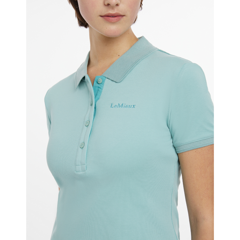 LeMieux Classique Polo Shirt - Aqua-2