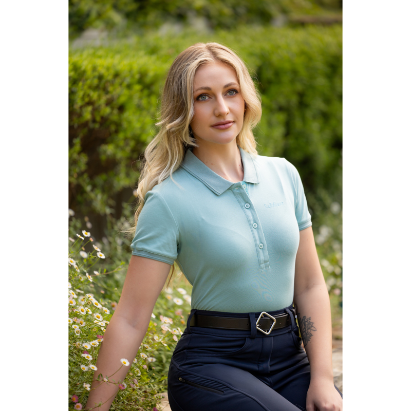 LeMieux Classique Polo Shirt - Aqua-7