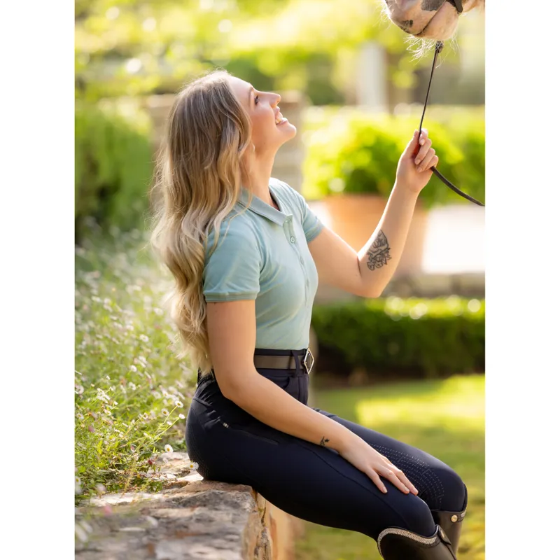 LeMieux Classique Polo Shirt - Aqua-4