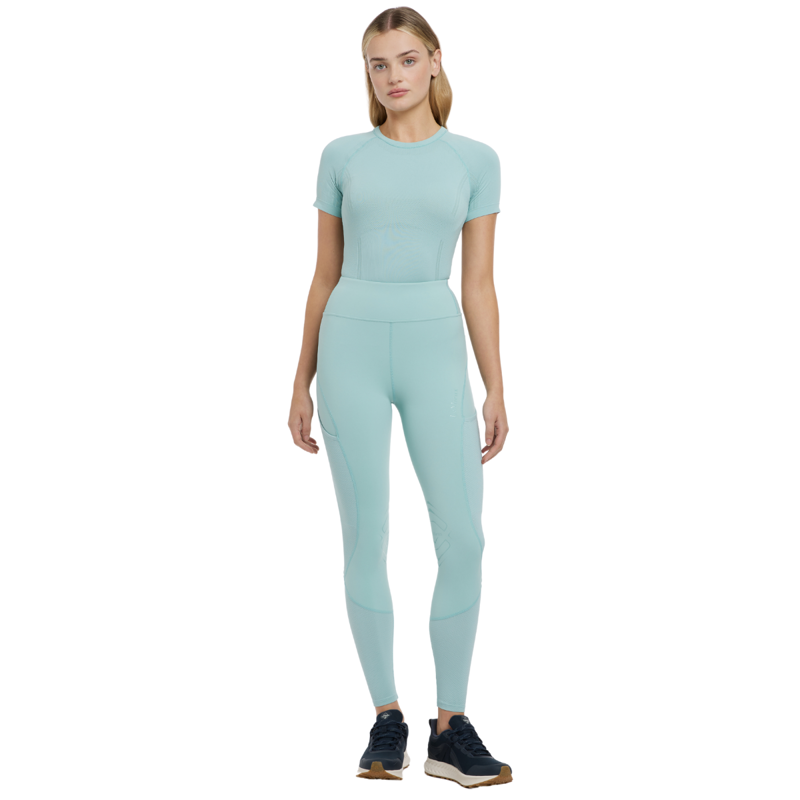 LeMieux Lydia Mesh Leggings - Aqua-3