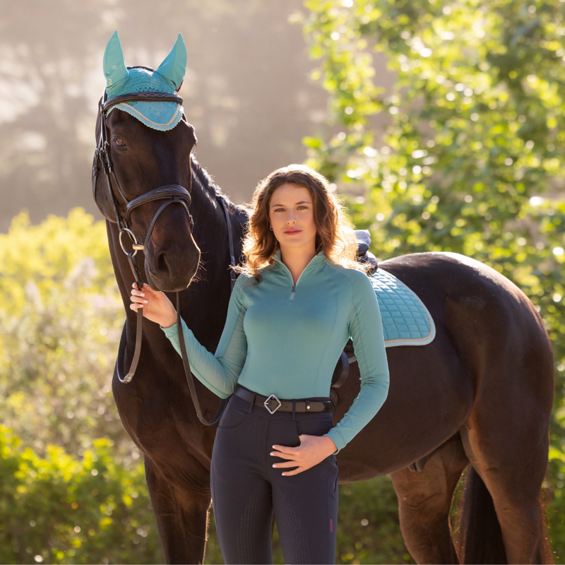 LeMieux Halle Lightweight Base Layer - Lagoon-6