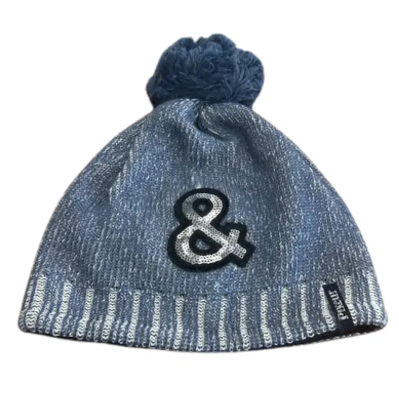 Pikeur Denim Look Bobble Hat 55cm - Denim Blue