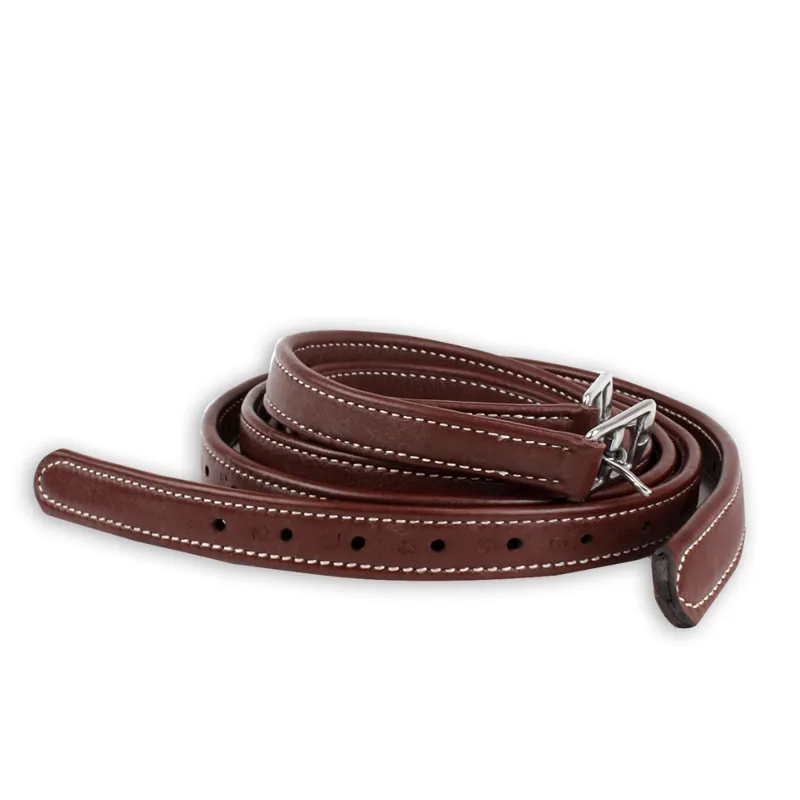 KM Elite Luxury Stirrup Leathers - Chestnut