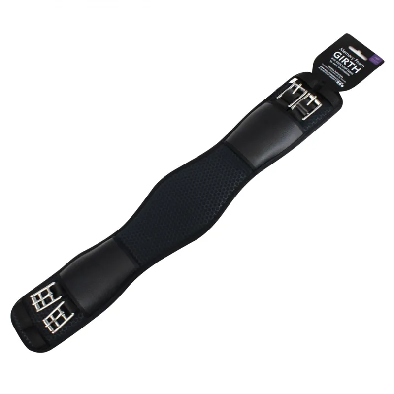 KM Elite Memory Foam Dressage Girth - Black