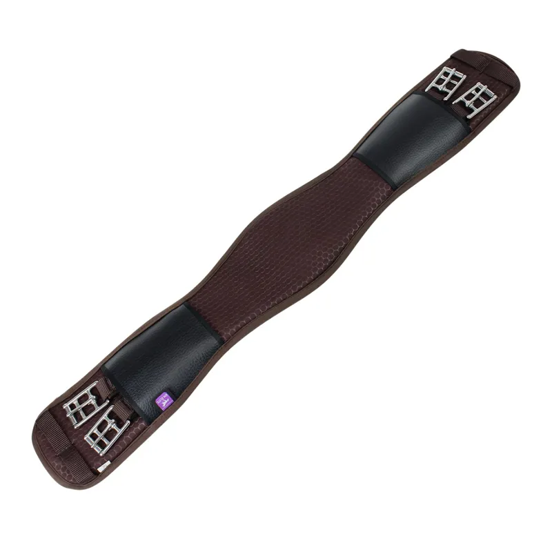 KM Elite Memory Foam Dressage Girth - Brown