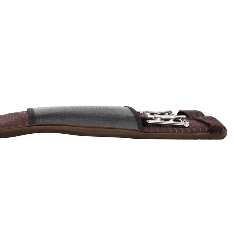 KM Elite Memory Foam Dressage Girth - Brown-2