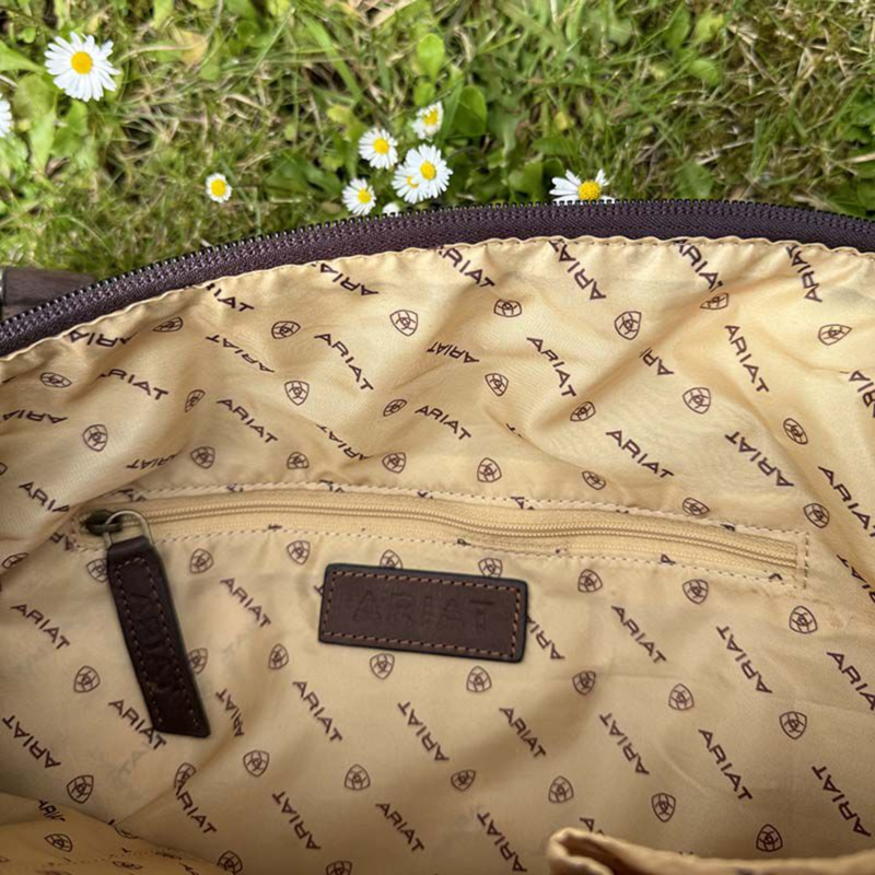 Ariat Women's Canvas Duffle Bag - Brown-1