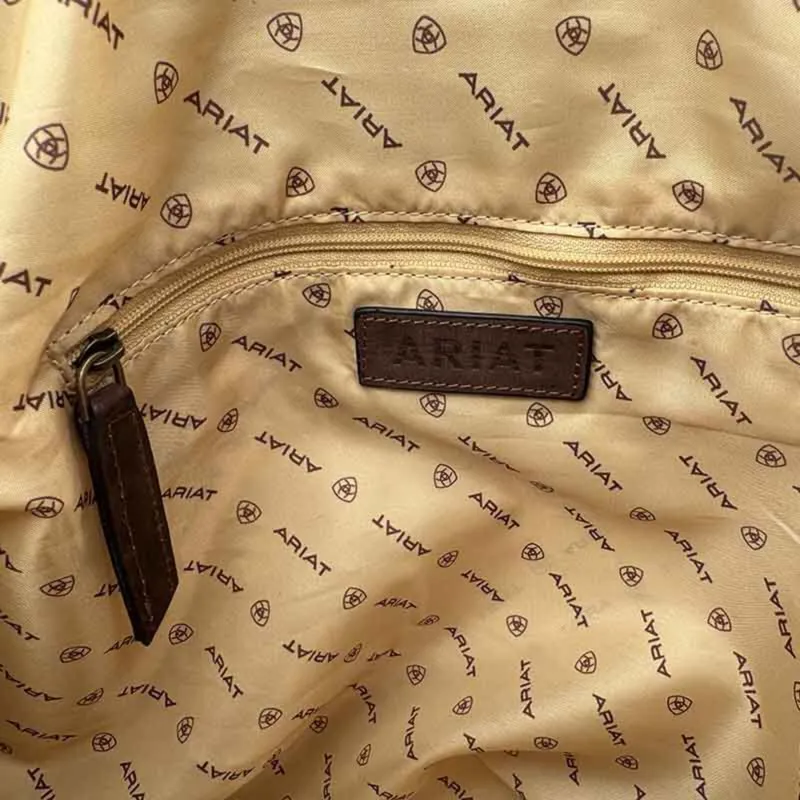 Ariat Women's Canvas Duffle Bag - Brown-2