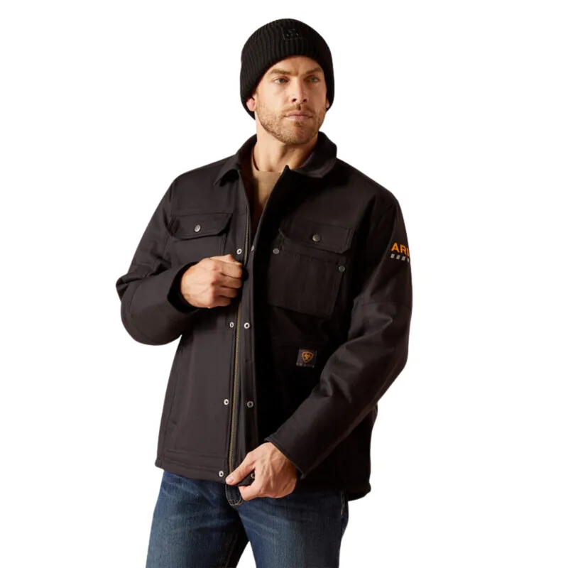 Ariat Men's Duracanvas Sherpa-Lined Coat - Black