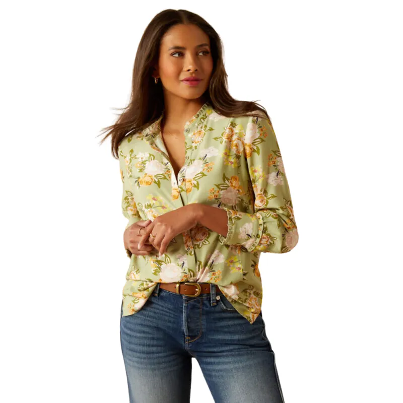 Ariat Women's Clarion Blouse - Rosegarden Print