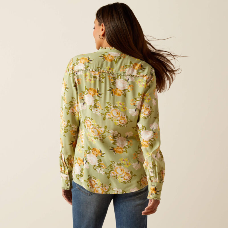 Ariat Women's Clarion Blouse - Rosegarden Print-1
